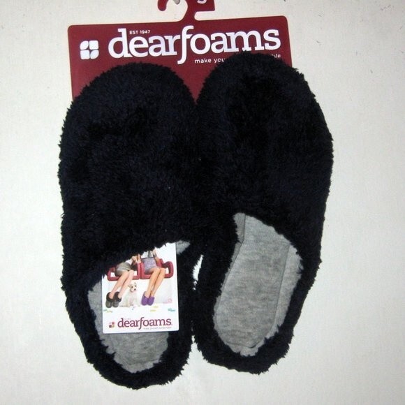 Dearfoams Small Size 5/6 Peacoat Slippers - Picture 4 of 4